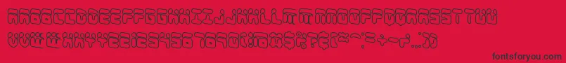 ForeshadowOlBrk Font – Black Fonts on Red Background