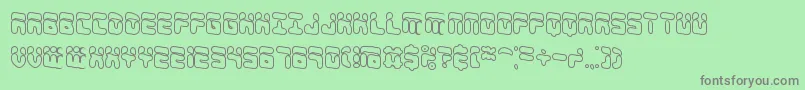 ForeshadowOlBrk Font – Gray Fonts on Green Background