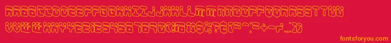 ForeshadowOlBrk Font – Orange Fonts on Red Background