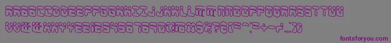 ForeshadowOlBrk Font – Purple Fonts on Gray Background