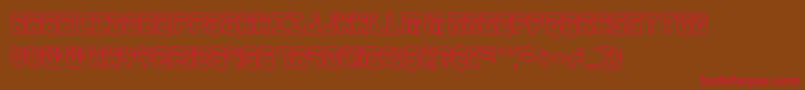 ForeshadowOlBrk Font – Red Fonts on Brown Background