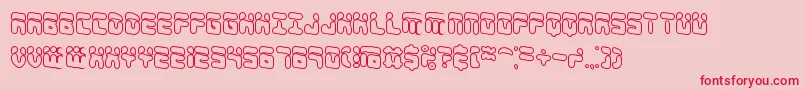 ForeshadowOlBrk Font – Red Fonts on Pink Background