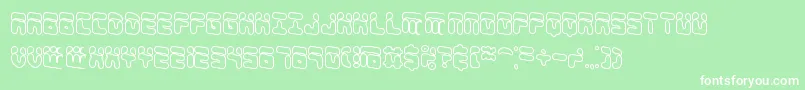 ForeshadowOlBrk Font – White Fonts on Green Background