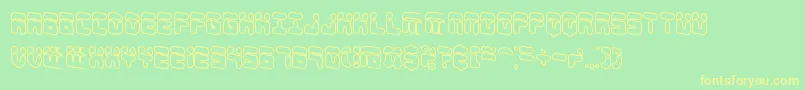 ForeshadowOlBrk Font – Yellow Fonts on Green Background