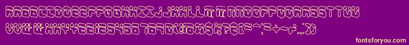 ForeshadowOlBrk Font – Yellow Fonts on Purple Background