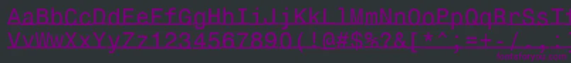 Lisätietoja Underlinemonospace-fontista Underlinemonospace-fontti – violetit fontit mustalla taustalla