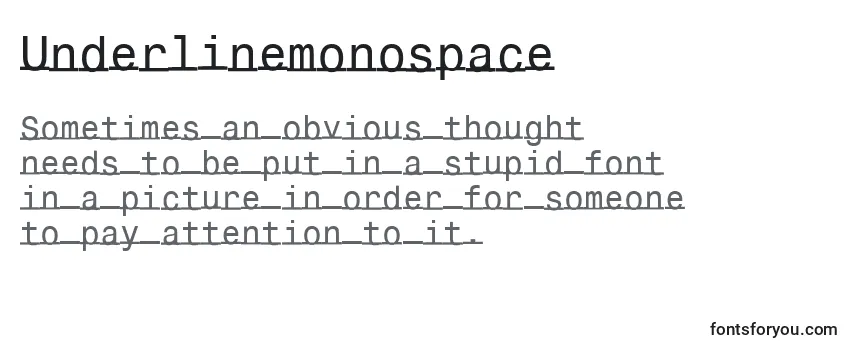 Underlinemonospace Font