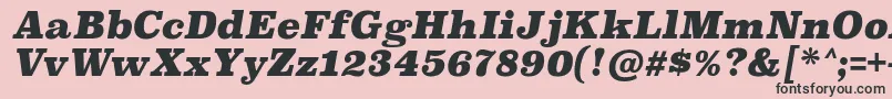 fuente SuperclarendonblItalic – Fuentes Negras Sobre Fondo Rosa