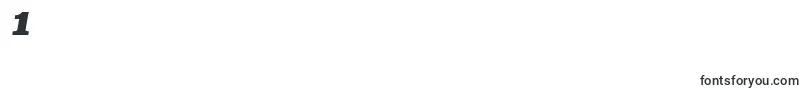 フォントSuperclarendonblItalic – フォント数字1
