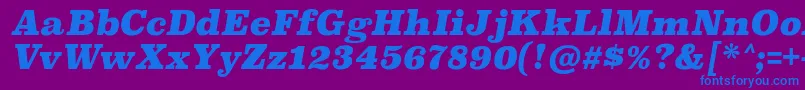 Подробнее о шрифте SuperclarendonblItalic Шрифт SuperclarendonblItalic – синие шрифты на фиолетовом фоне