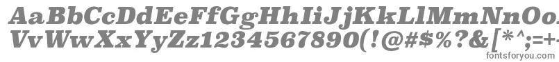 fuente SuperclarendonblItalic – Fuentes Grises Sobre Fondo Blanco