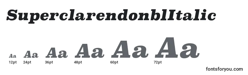 SuperclarendonblItalic Font Sizes
