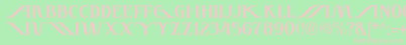 Instant Font – Pink Fonts on Green Background