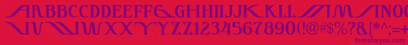 Instant Font – Purple Fonts on Red Background