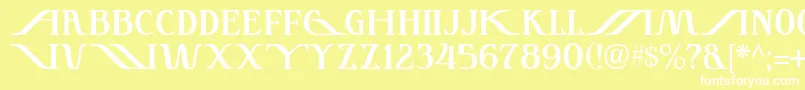 Instant Font – White Fonts on Yellow Background