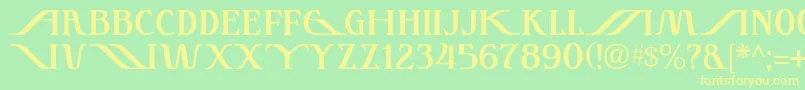 Instant Font – Yellow Fonts on Green Background
