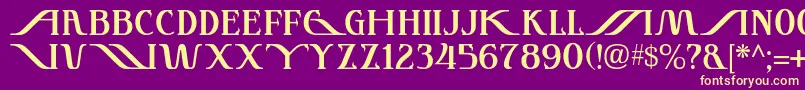 Подробнее о шрифте Instant Шрифт Instant – жёлтые шрифты на фиолетовом фоне