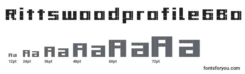 Размеры шрифта Rittswoodprofile6Bold