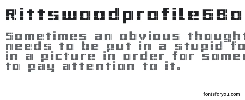 Обзор шрифта Rittswoodprofile6Bold