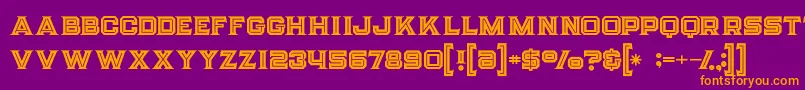 Strifeinline Font – Orange Fonts on Purple Background