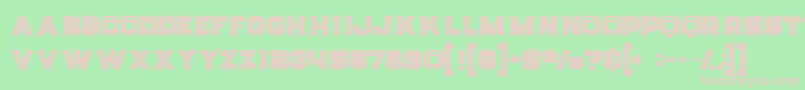 Шрифт Strifeinline – розовые шрифты на зелёном фоне