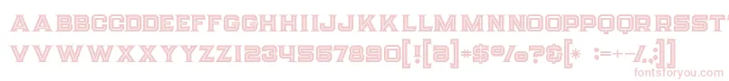 Шрифт Strifeinline – розовые шрифты на белом фоне