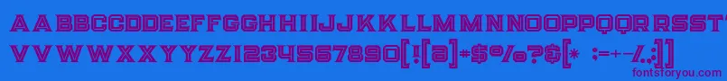 Strifeinline-fontti – violetit fontit sinisellä taustalla