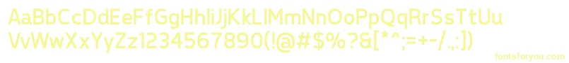 TepenoSansRegular Font – Yellow Fonts