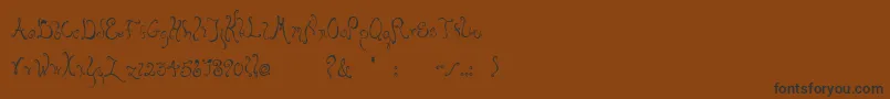 Bellyfish Font – Black Fonts on Brown Background