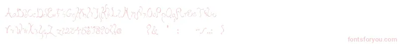 Bellyfish Font – Pink Fonts on White Background