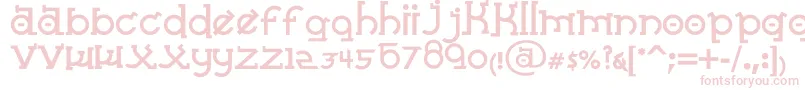 AlmostSanskritTaj Font – Pink Fonts on White Background