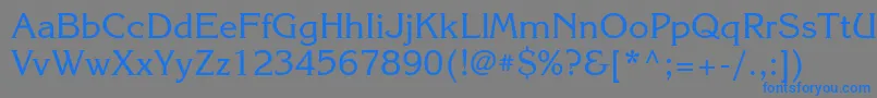 Korinnactt Font – Blue Fonts on Gray Background