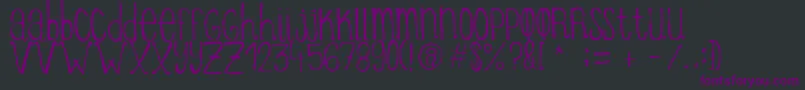 ItziargobigRegular Font – Purple Fonts on Black Background