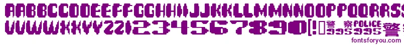 Bdspinne Font – Purple Fonts on White Background