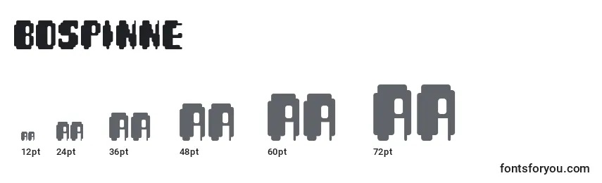 Bdspinne Font Sizes