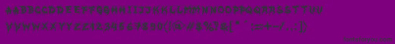 MbEvilghostFont-Schriftart – Schwarze Schriften auf violettem Hintergrund