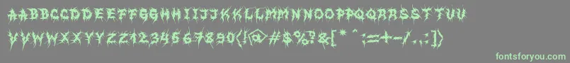 fuente MbEvilghostFont – Fuentes Verdes Sobre Fondo Gris