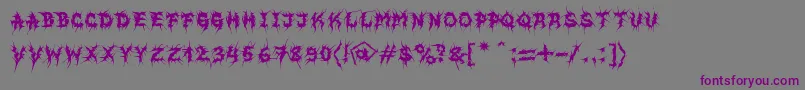 MbEvilghostFont Font – Purple Fonts on Gray Background