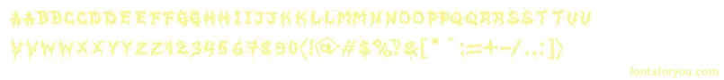 MbEvilghostFont-Schriftart – Gelbe Schriften