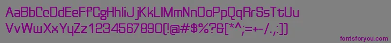 フォントDiscognate – 紫色のフォント、灰色の背景