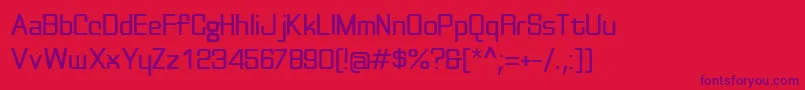 Discognate Font – Purple Fonts on Red Background