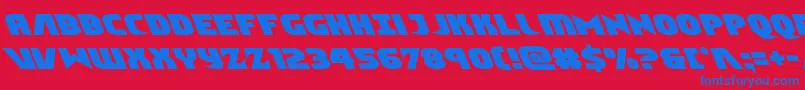 Ninjagardenleft Font – Blue Fonts on Red Background