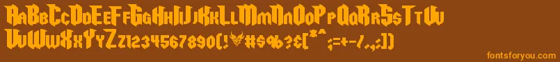 En savoir plus sur la police Razorclaw Police Razorclaw – polices orange sur fond brun