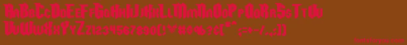 Razorclaw Font – Red Fonts on Brown Background