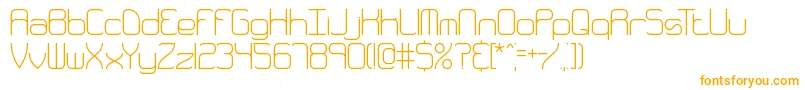Шрифт QuarterlyThinBrk – оранжевые шрифты