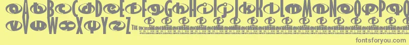 TheIncredibles Font – Gray Fonts on Yellow Background