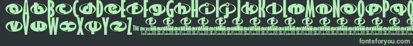 TheIncredibles Font – Green Fonts on Black Background