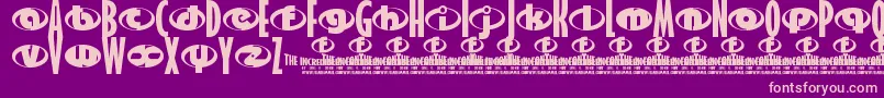 TheIncredibles Font – Pink Fonts on Purple Background