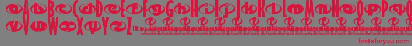 TheIncredibles Font – Red Fonts on Gray Background