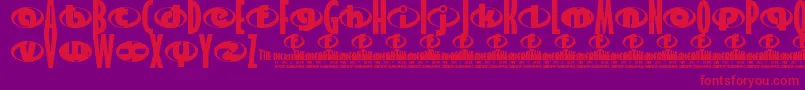 TheIncredibles Font – Red Fonts on Purple Background